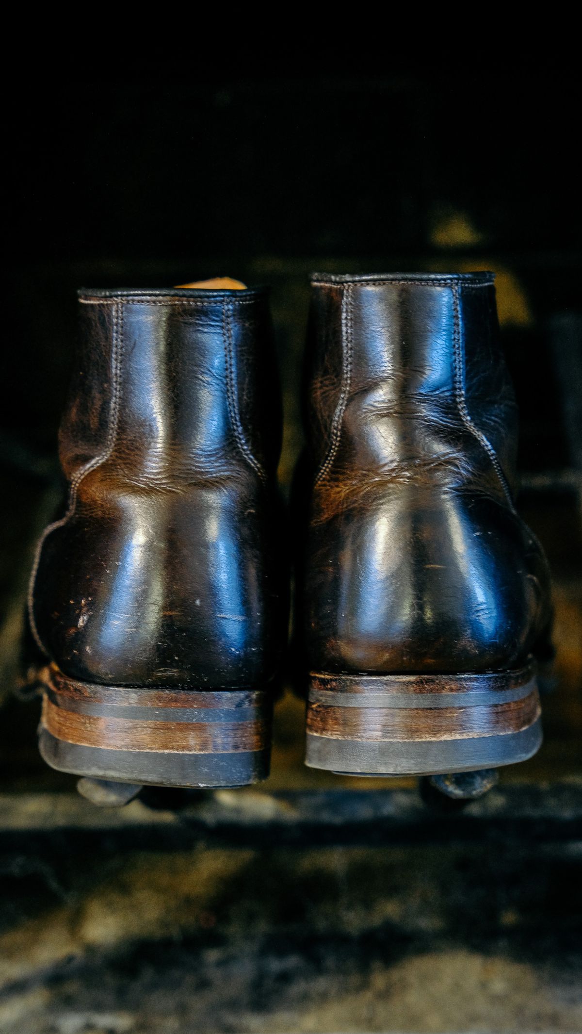 Photo by yuswang on December 2, 2024 of the Viberg Service Boot in Gallun Moose Viking Calf.
