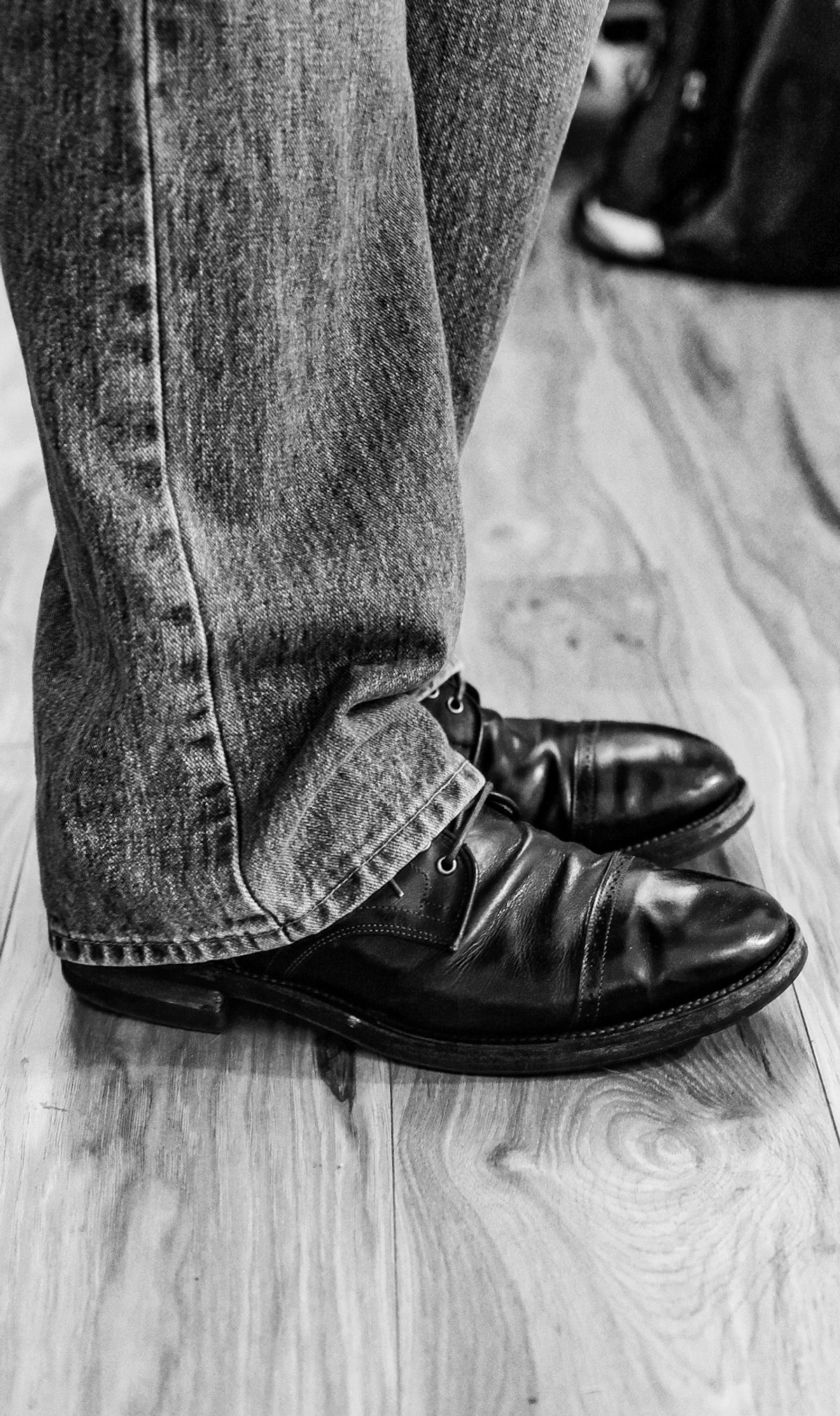 Photo by yuswang on December 24, 2024 of the Viberg Service Boot in Gallun Moose Viking Calf.