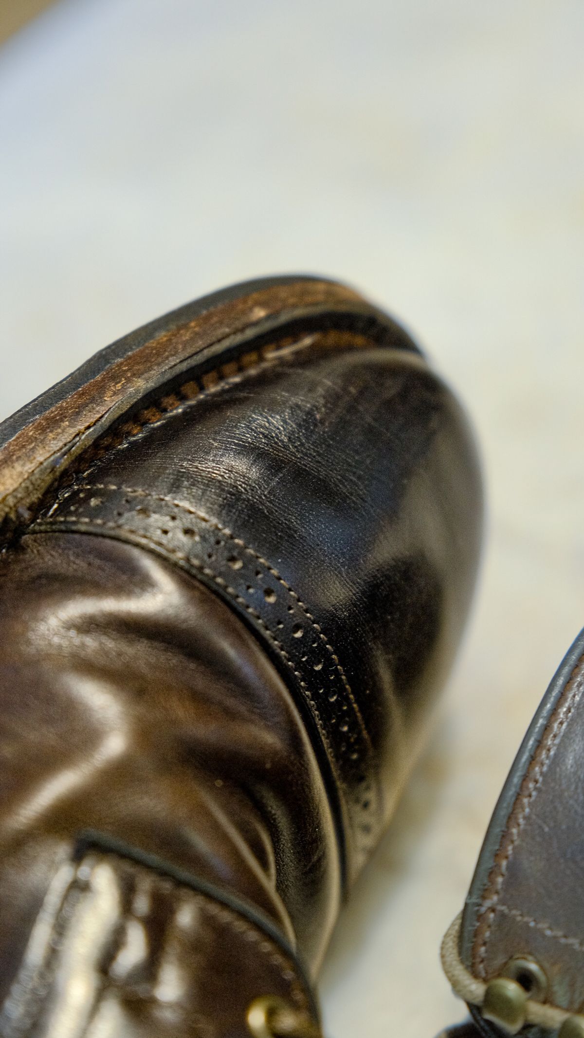 Photo by yuswang on December 24, 2024 of the Viberg Service Boot in Gallun Moose Viking Calf.