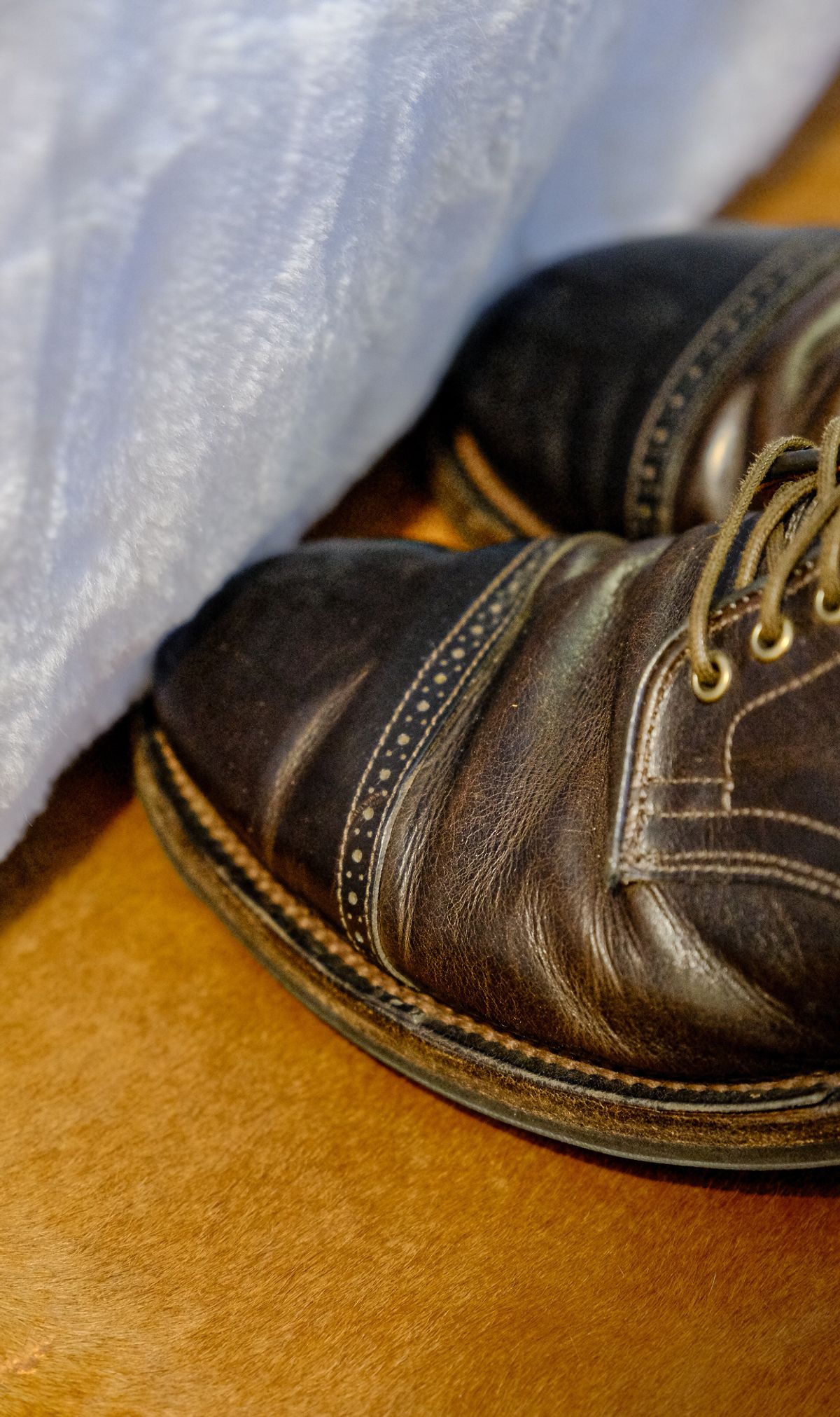 Photo by yuswang on December 24, 2024 of the Viberg Service Boot in Gallun Moose Viking Calf.