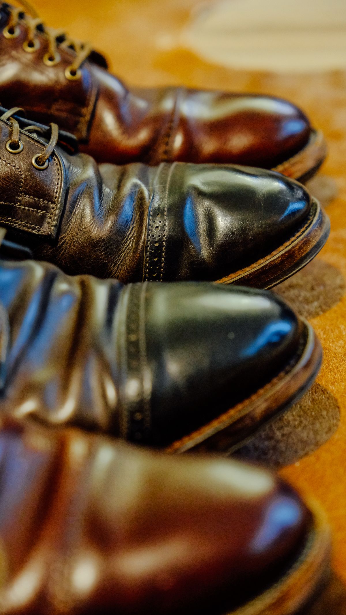 Photo by yuswang on January 13, 2025 of the Viberg Service Boot in Gallun Moose Viking Calf.