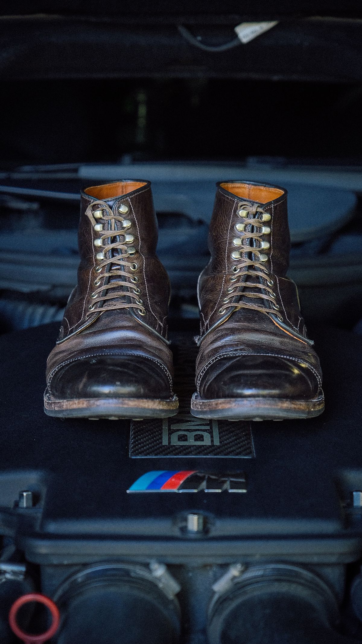 Photo by yuswang on February 26, 2025 of the Viberg Service Boot in Gallun Moose Viking Calf.