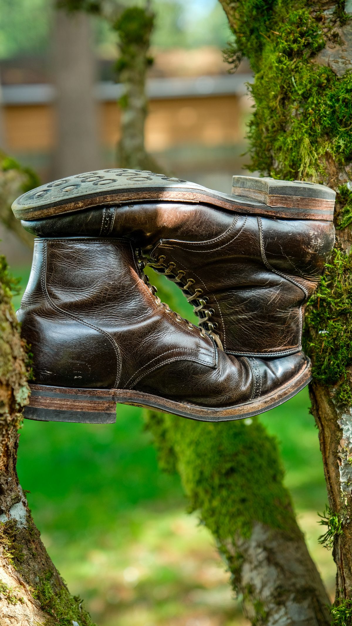 Photo by yuswang on March 31, 2025 of the Viberg Service Boot in Gallun Moose Viking Calf.