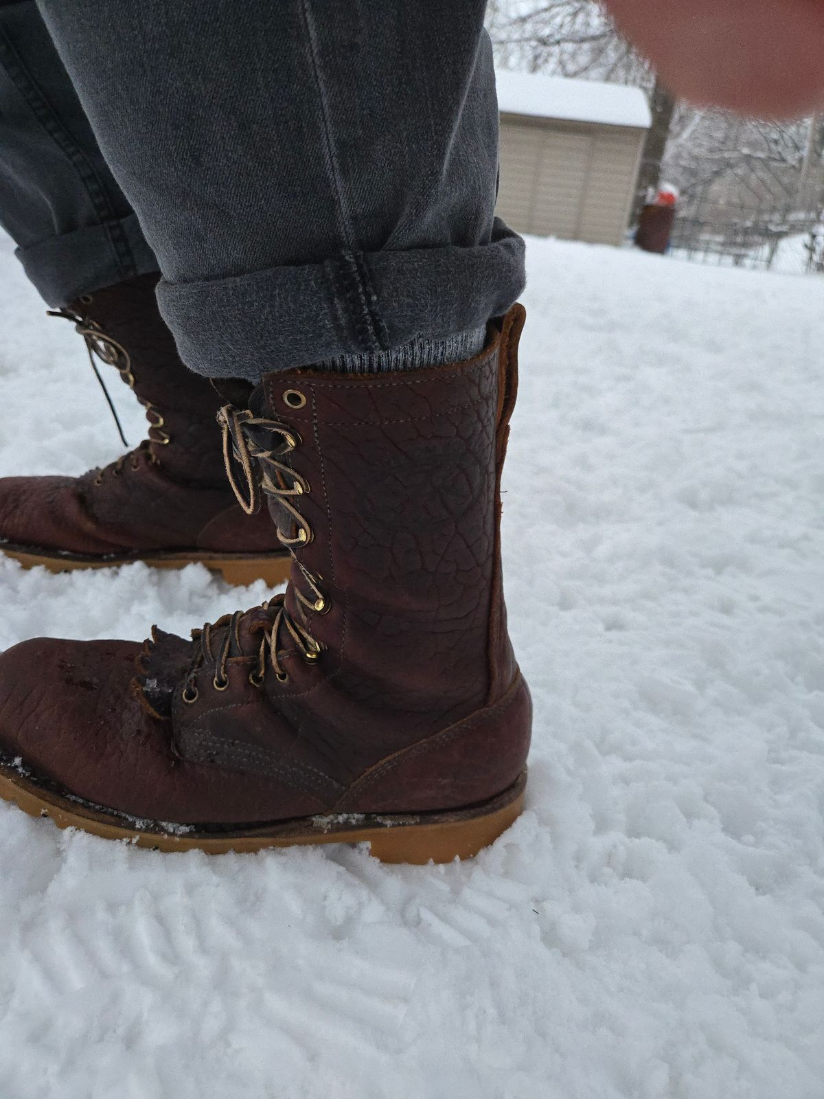 Photo by Cradd710 on January 10, 2025 of the JK Boots O.T. in Bison Smooth.