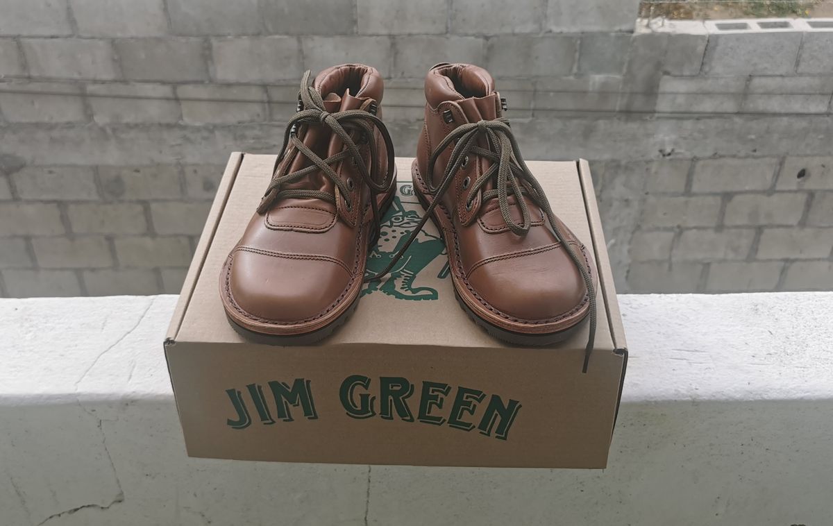 Photo by david on April 6, 2024 of the Jim Green African Ranger Barefoot Boot in Natural Veg Tan.