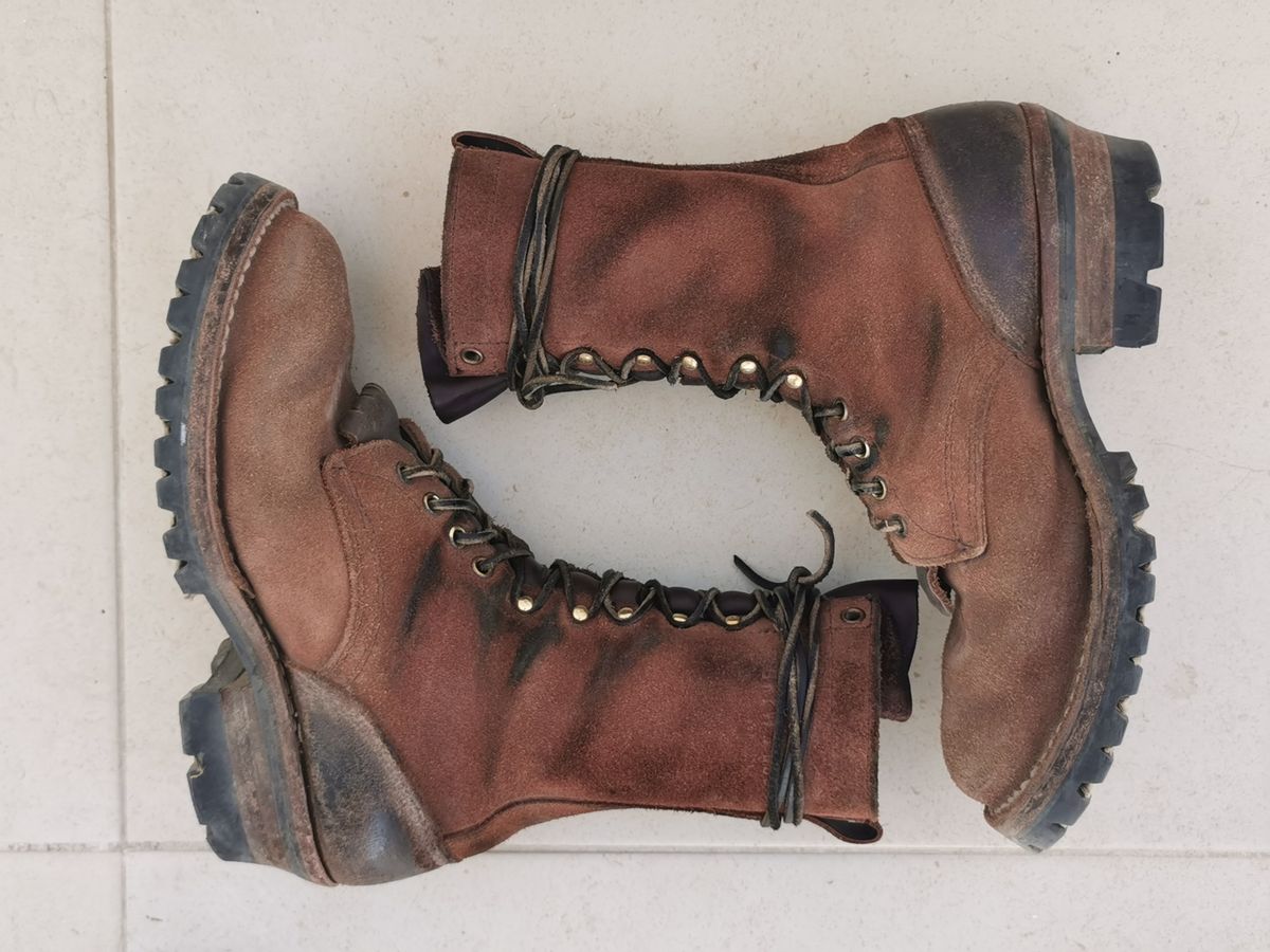 Photo by david on February 1, 2024 of the Drew's Boots DROP10V in Seidel Elk Tan Roughout.