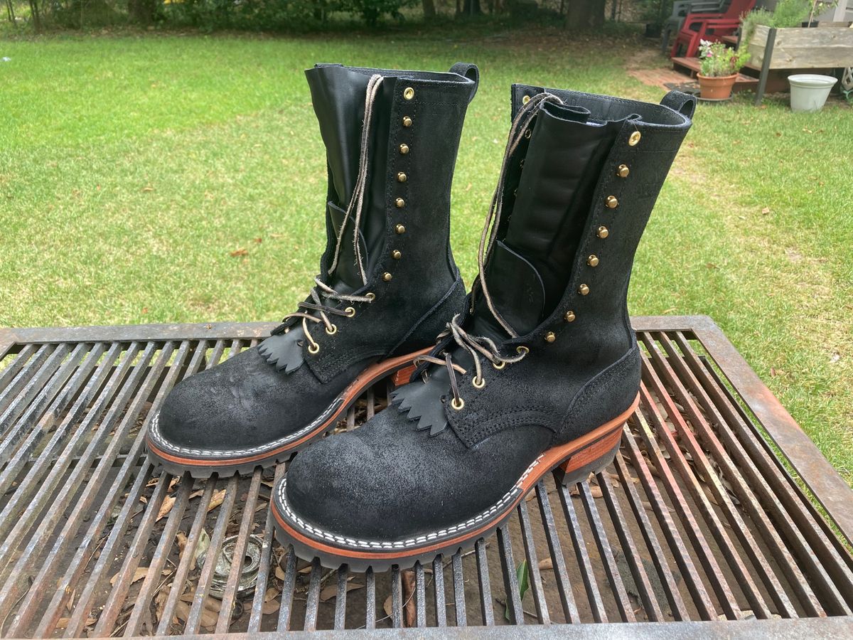 Photo by Sideflop on July 16, 2023 of the Nicks BuilderPro in Seidel MaxSupport Black Roughout.