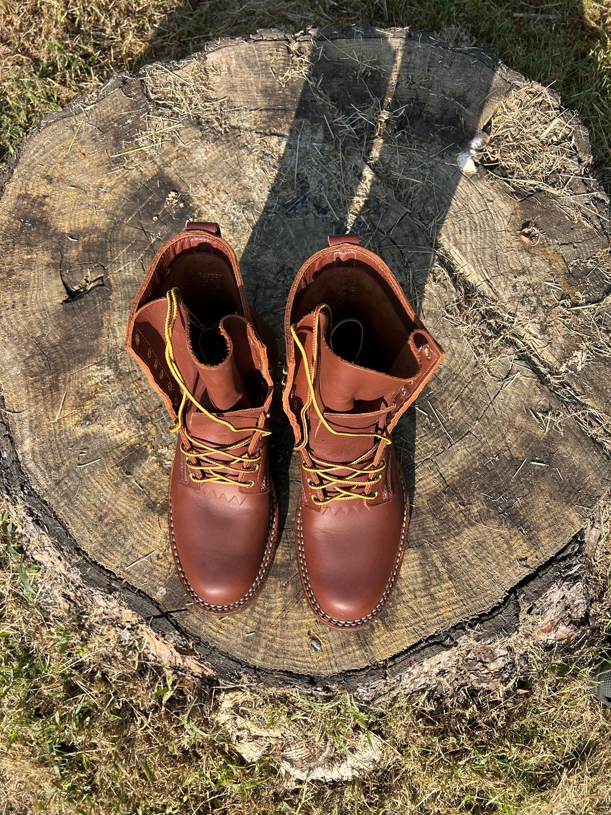 Photo by rudnick on October 1, 2023 of the White's Stockman in Seidel Red Dog Oil Tan.