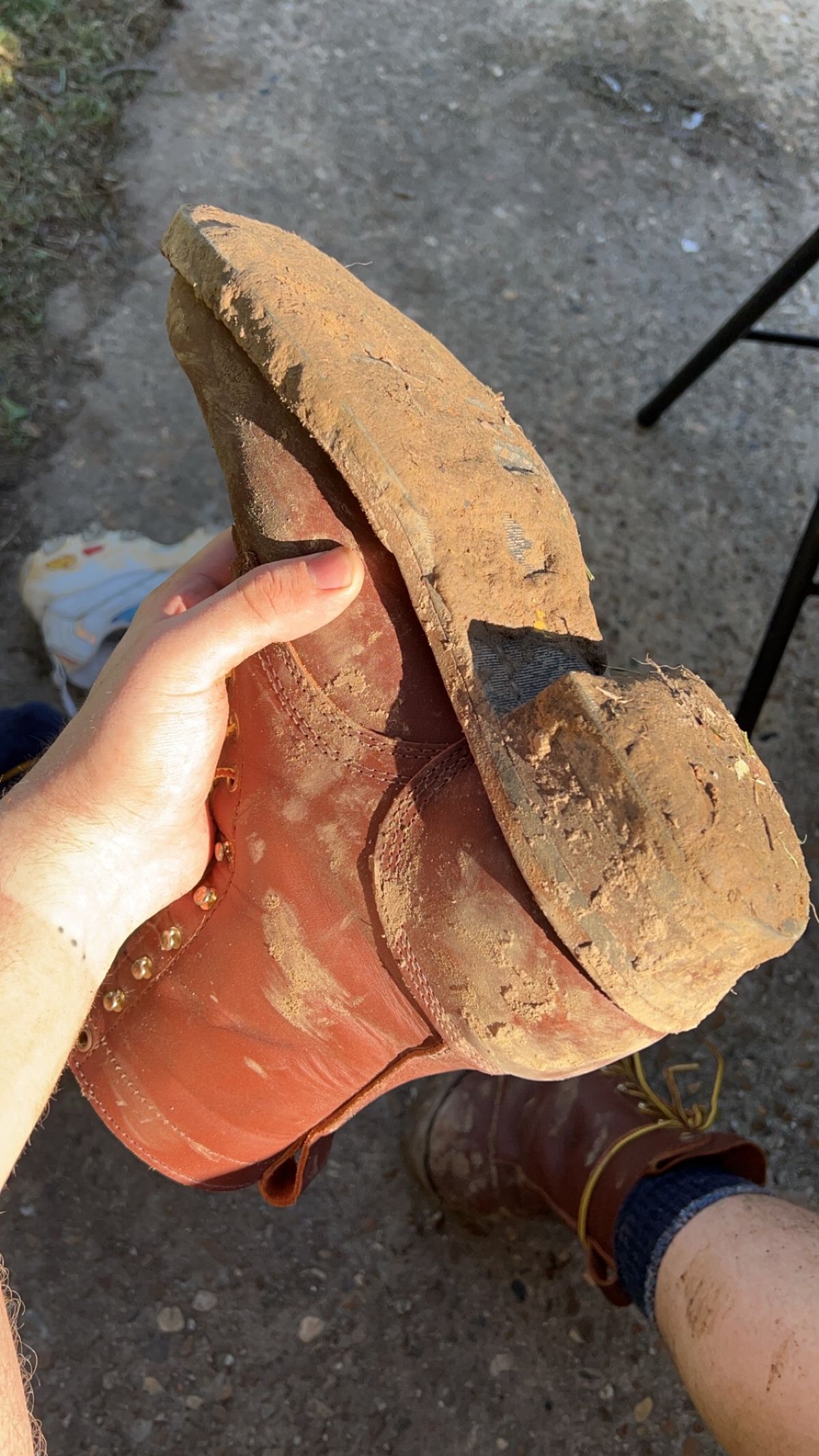 Photo by rudnick on November 18, 2023 of the White's Stockman in Seidel Red Dog Oil Tan.