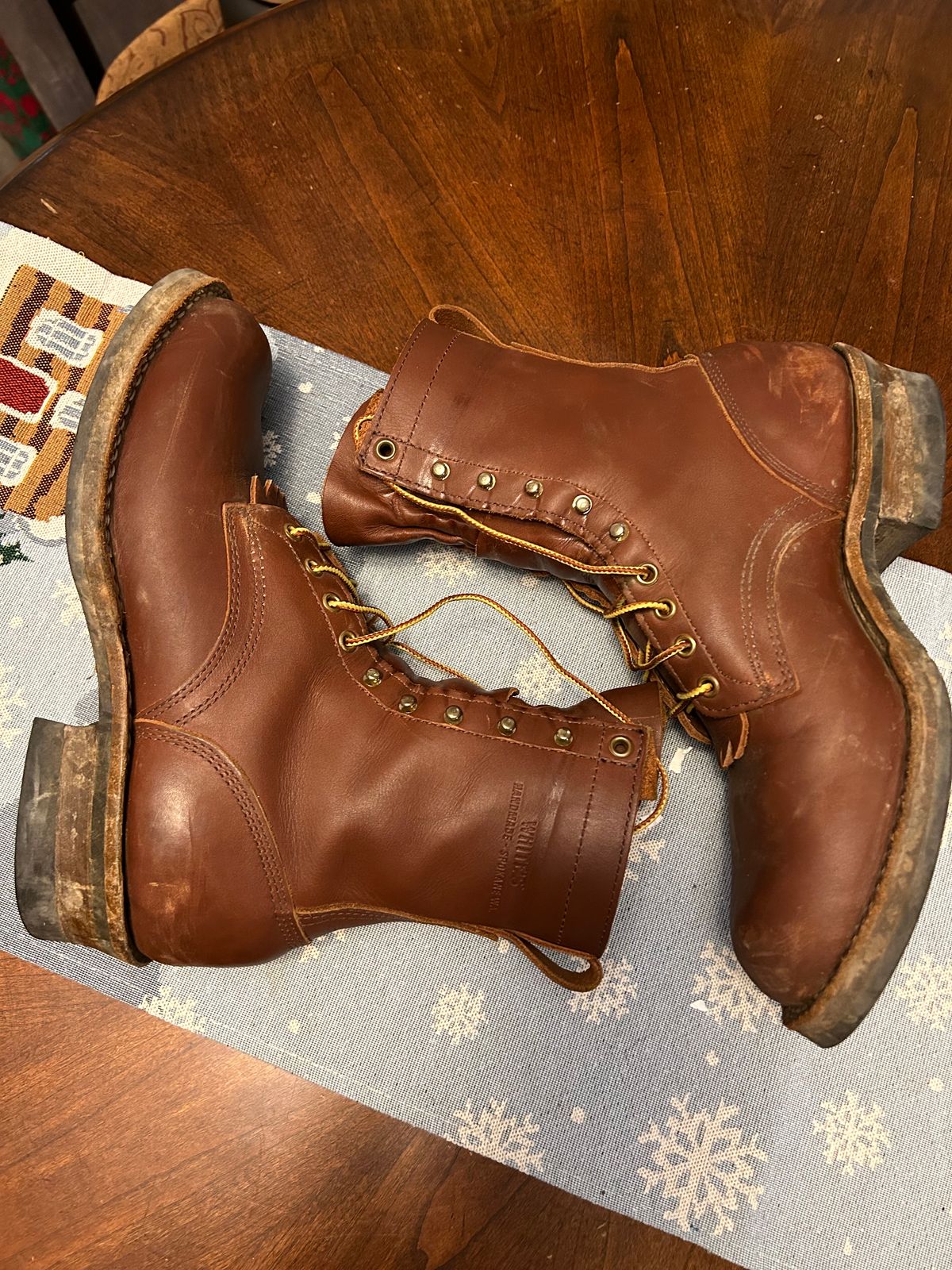 Photo by rudnick on December 5, 2023 of the White's Stockman in Seidel Red Dog Oil Tan.