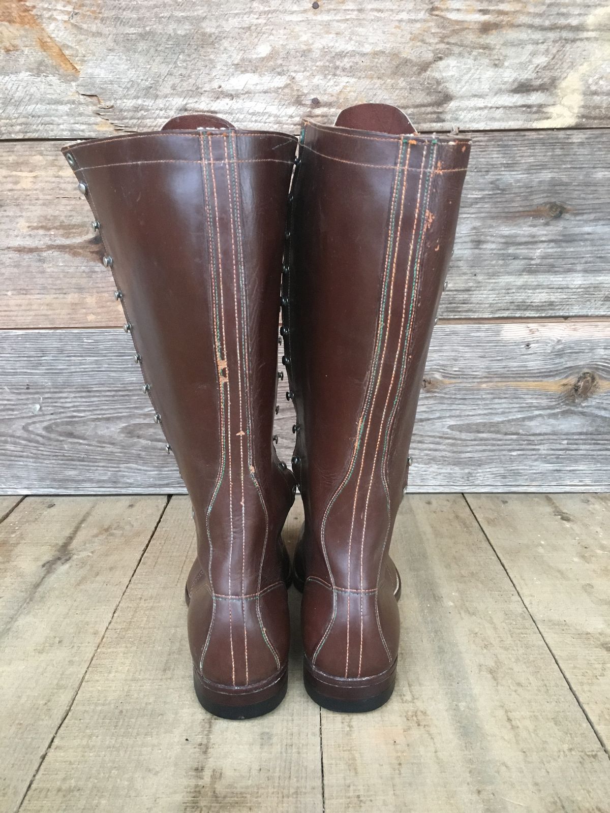 Photo by reothich on November 1, 2022 of the Star Brand 1930s 16-Inch Boots in Unknown Leather.