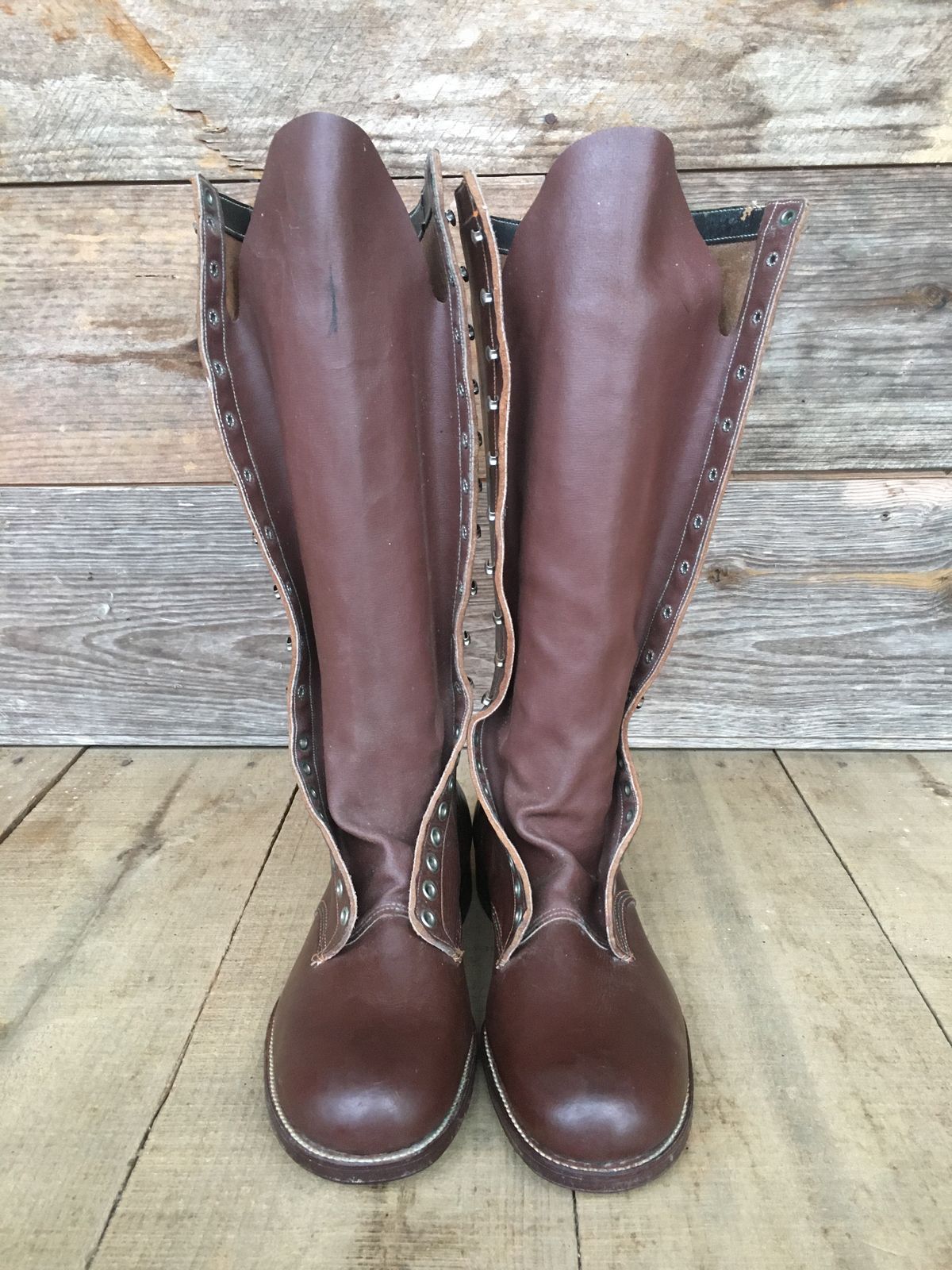 Photo by reothich on November 1, 2022 of the Star Brand 1930s 16-Inch Boots in Unknown Leather.
