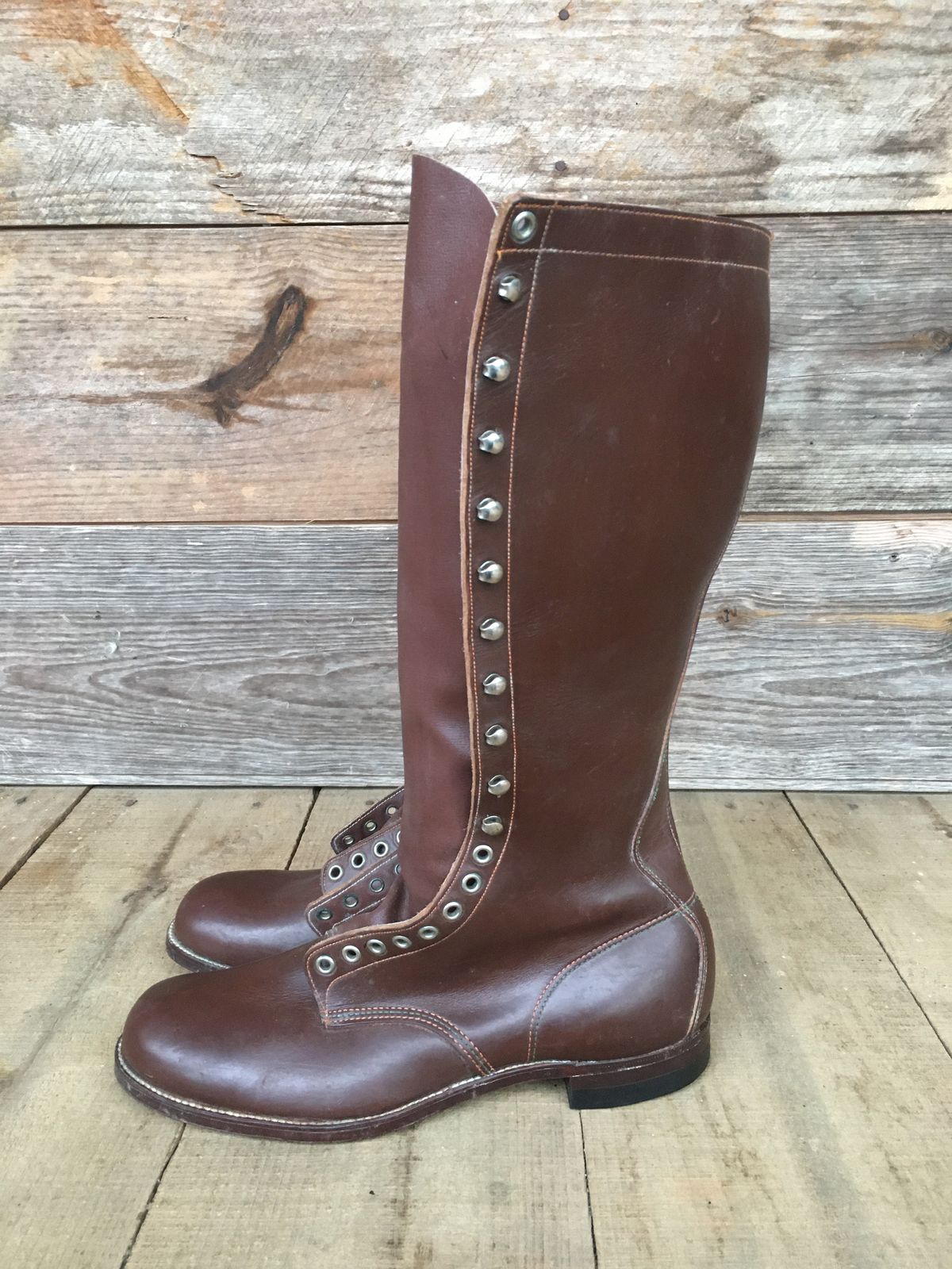 Photo by reothich on November 1, 2022 of the Star Brand 1930s 16-Inch Boots in Unknown Leather.