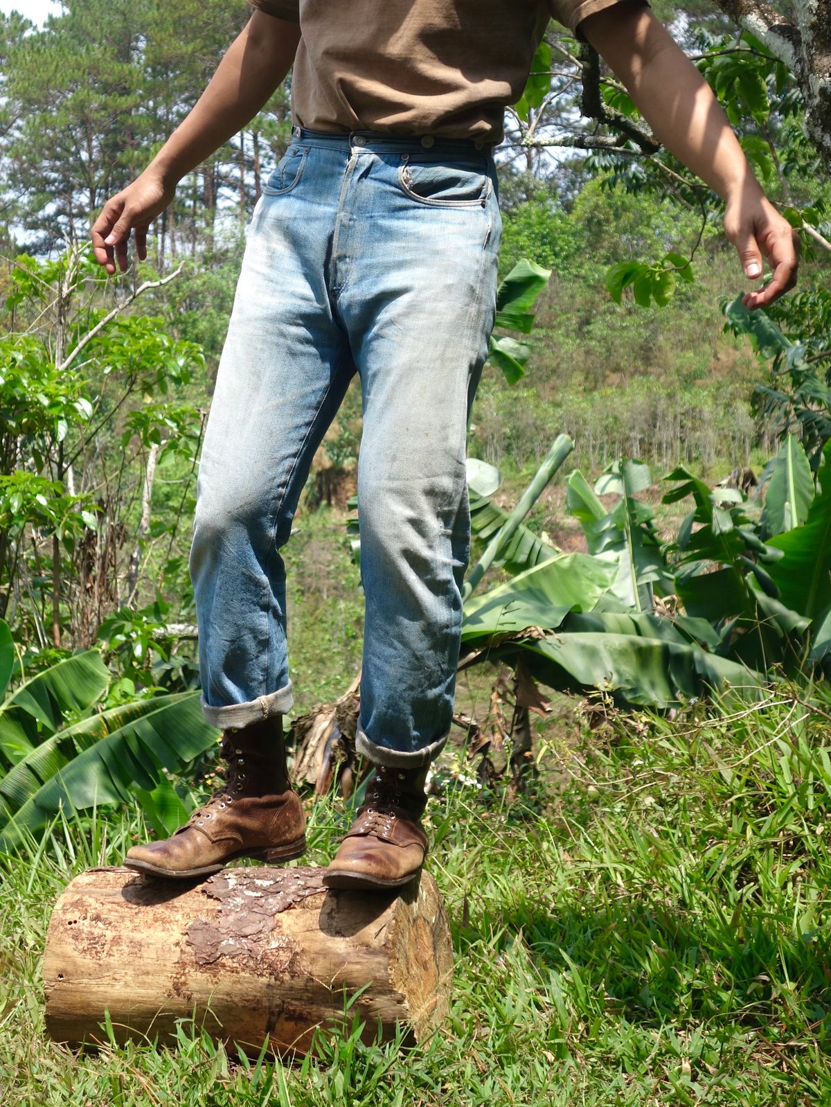 Photo by reothich on April 2, 2023 of the Star Brand 1930s 16-Inch Boots in Unknown Leather.