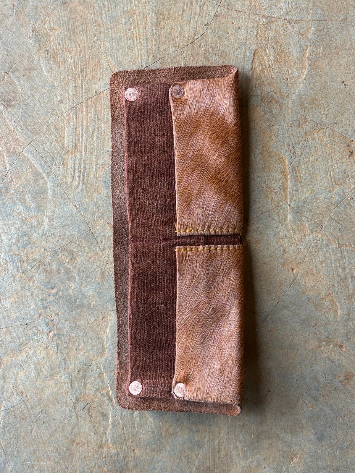 Photo by reothich on November 2, 2025 of the Self-Made Bi-fold Wallet in Unknown Leather.