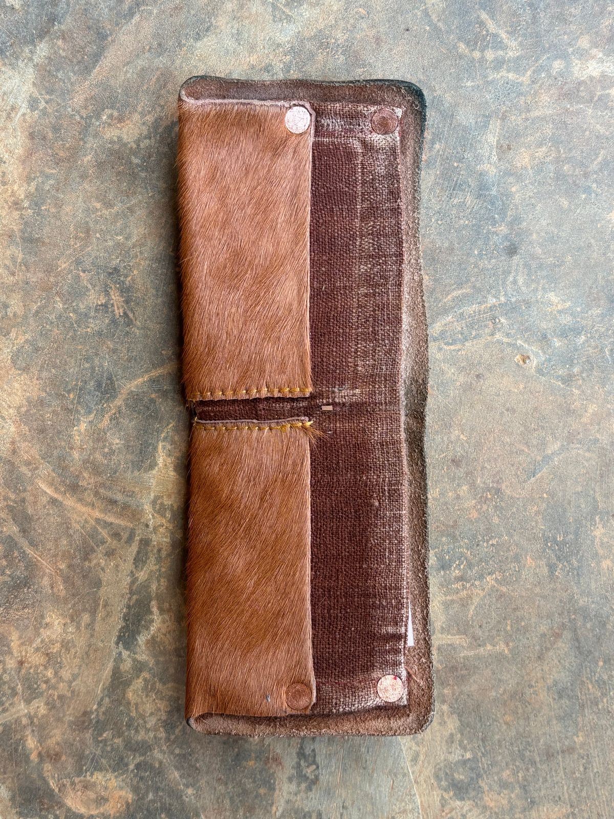 Photo by reothich on March 4, 2026 of the Self-Made Bi-fold Wallet in Unknown Leather.
