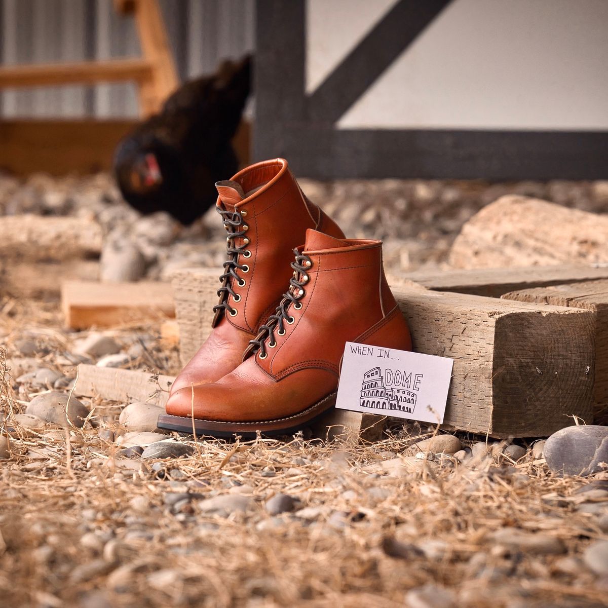 Photo by selvedge.and.boots on November 3, 2024 of the John Lofgren Steel Gang in Shinki Camel Horsebutt.