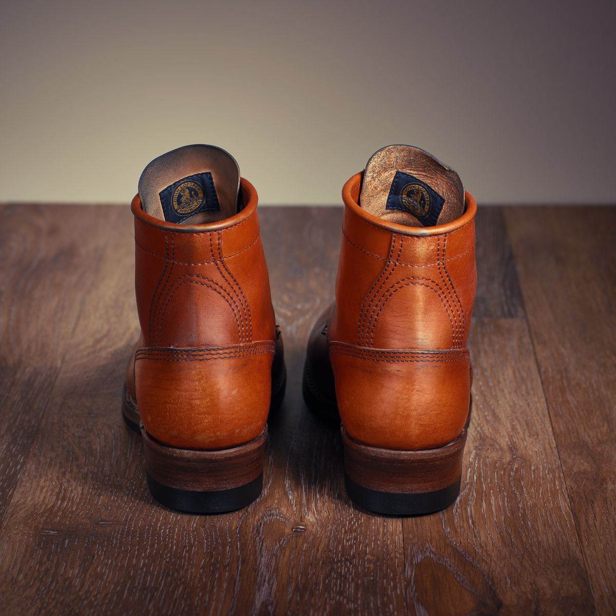 Photo by selvedge.and.boots on December 1, 2024 of the John Lofgren Steel Gang in Shinki Camel Horsebutt.