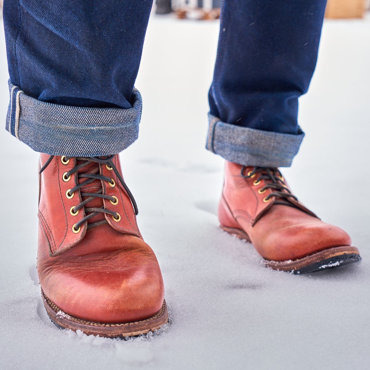 Photo by selvedge.and.boots on February 23, 2025 of the John Lofgren Steel Gang in Shinki Camel Horsebutt.