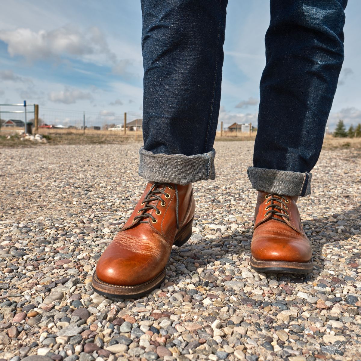 Photo by selvedge.and.boots on March 30, 2025 of the John Lofgren Steel Gang in Shinki Camel Horsebutt.