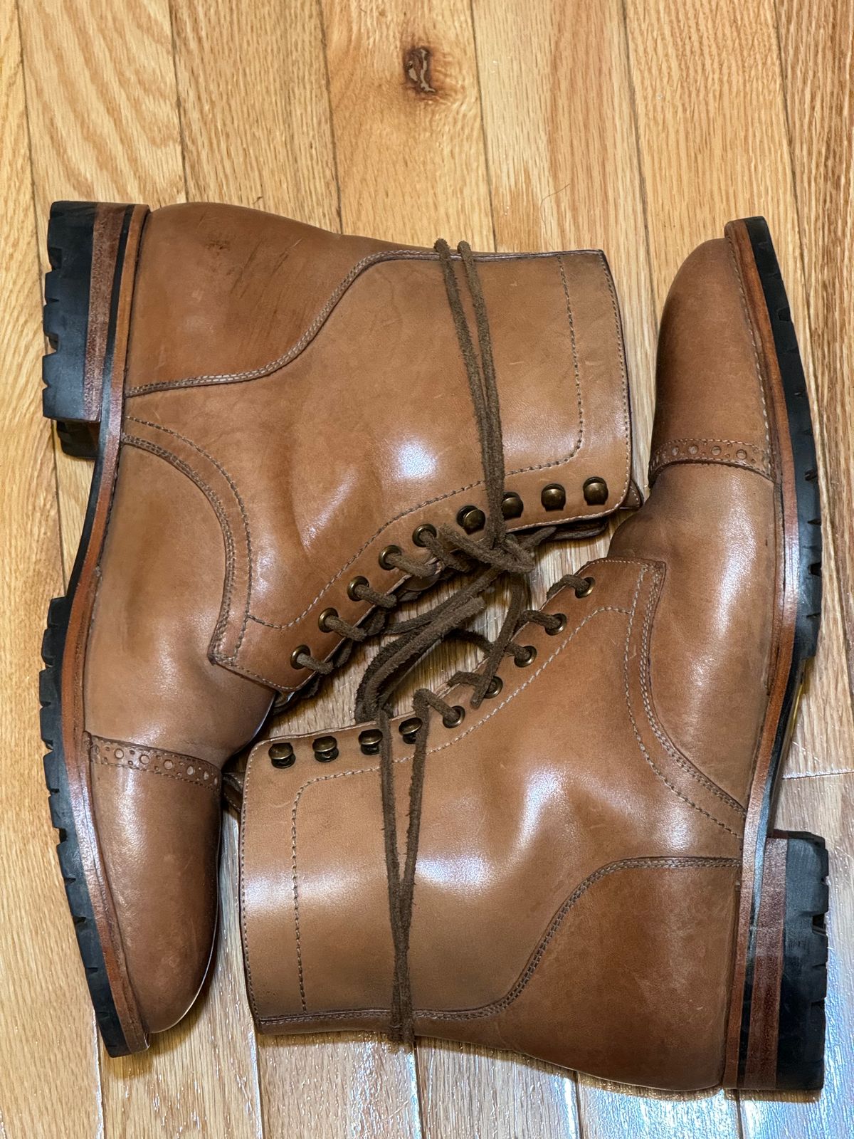 Photo by christianr on January 5, 2024 of the Blkbrd Shoemaker Rudiger Service Boot in Maryam Natural TPR Horsebutt.