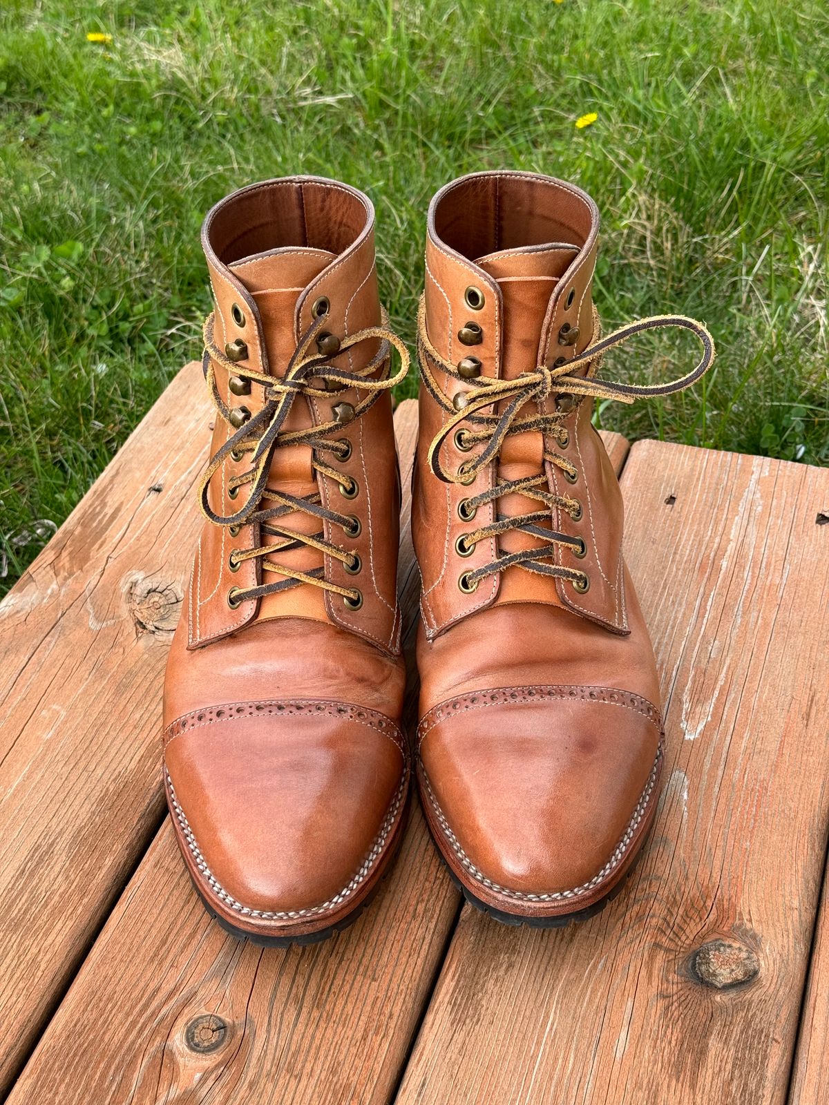 Photo by christianr on April 5, 2024 of the Blkbrd Shoemaker Rudiger Service Boot in Maryam Natural TPR Horsebutt.