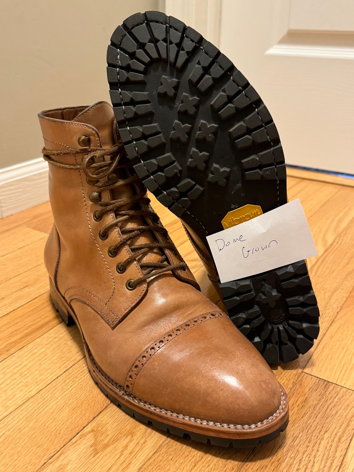 Photo by christianr on November 2, 2023 of the Blkbrd Shoemaker Rudiger Service Boot in Maryam Natural TPR Horsebutt.