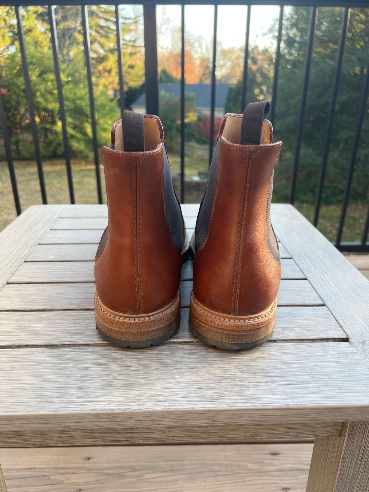 Photo by Benjamnb on November 5, 2024 of the Rider Boot Co. Fritz in Maryam Toscanello Horsebutt.