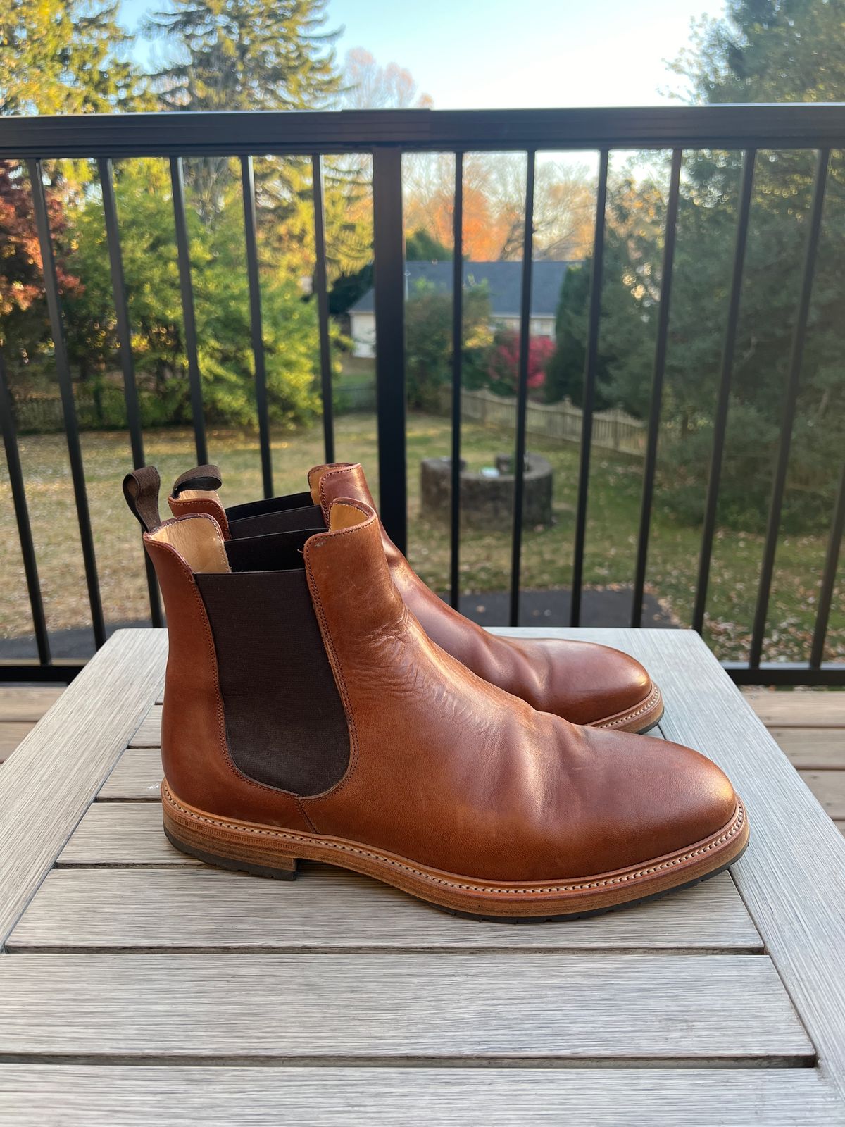 Photo by Benjamnb on November 5, 2024 of the Rider Boot Co. Fritz in Maryam Toscanello Horsebutt.