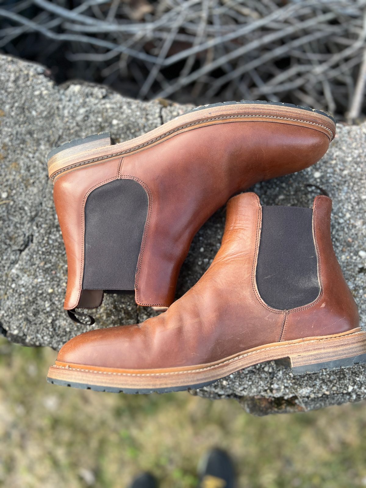 Photo by Benjamnb on December 4, 2024 of the Rider Boot Co. Fritz in Maryam Toscanello Horsebutt.