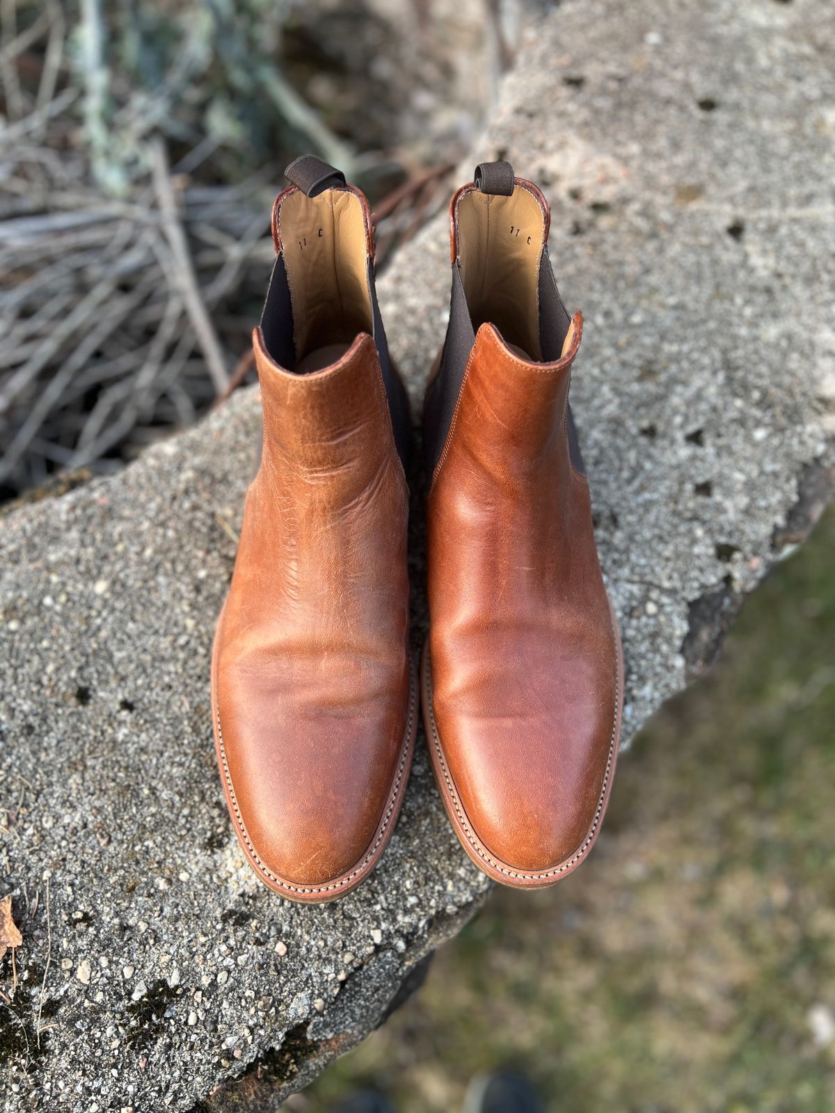 Photo by Benjamnb on December 4, 2024 of the Rider Boot Co. Fritz in Maryam Toscanello Horsebutt.