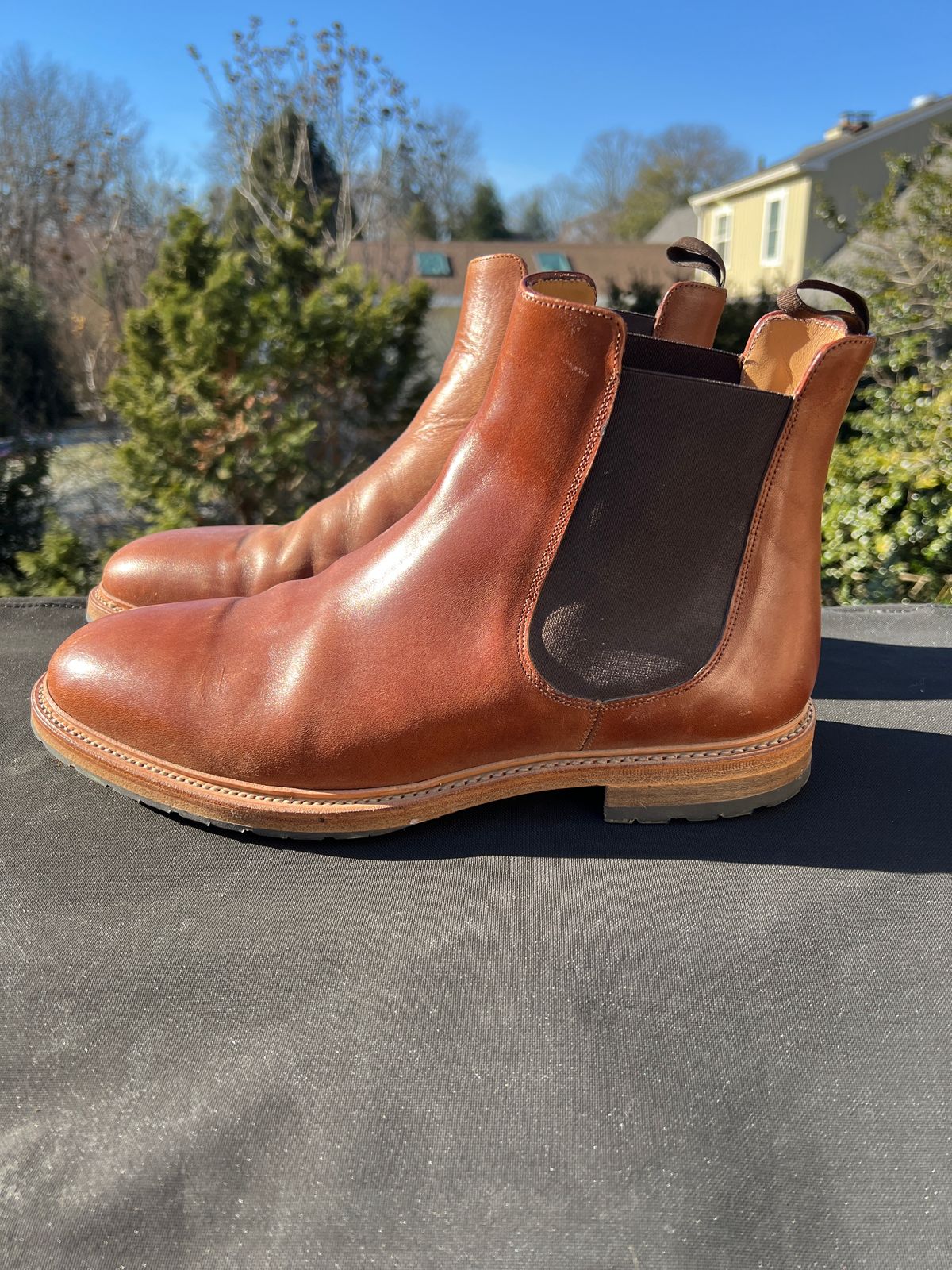Photo by Benjamnb on January 5, 2025 of the Rider Boot Co. Fritz in Maryam Toscanello Horsebutt.