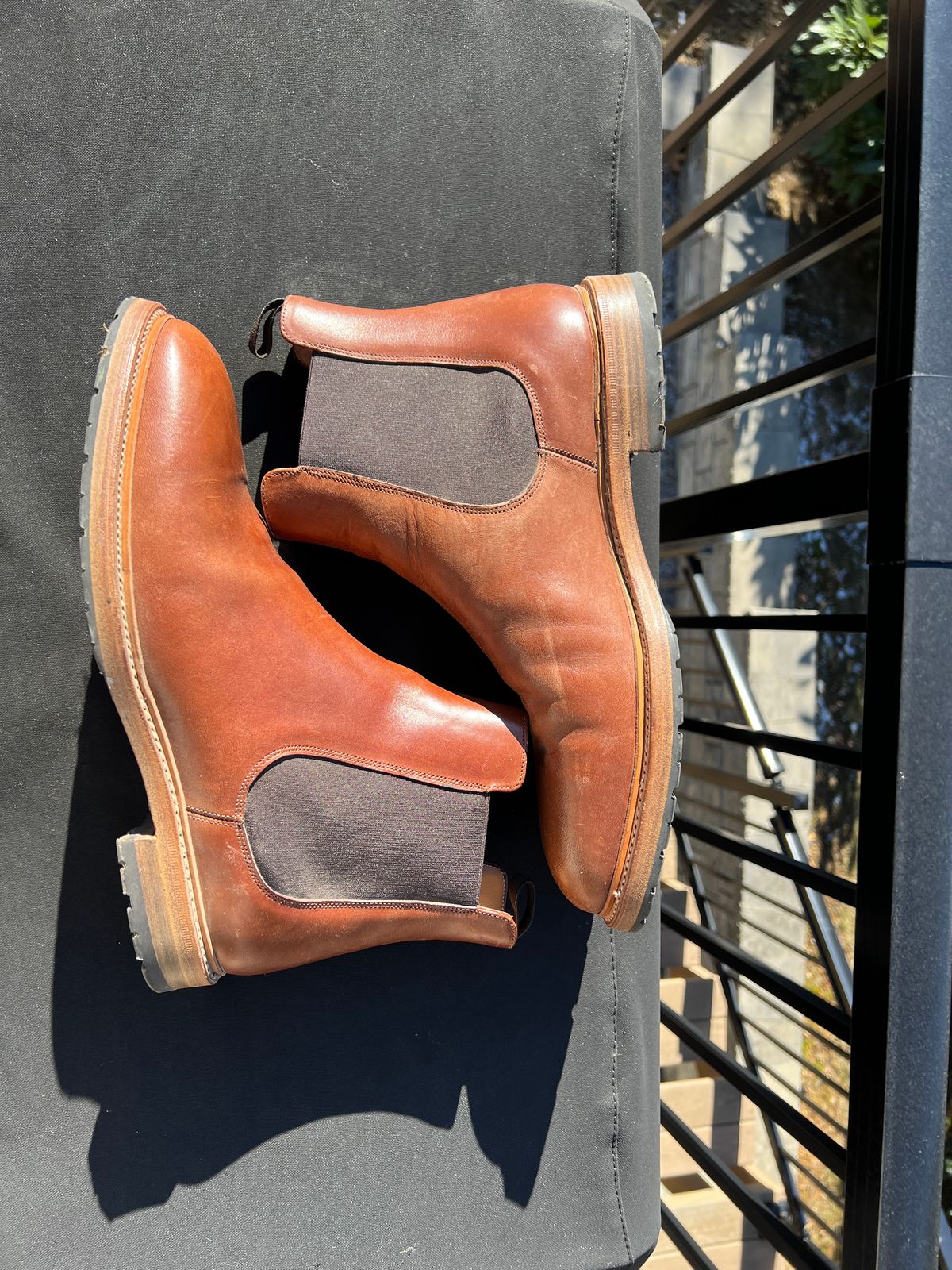 Photo by Benjamnb on January 5, 2025 of the Rider Boot Co. Fritz in Maryam Toscanello Horsebutt.