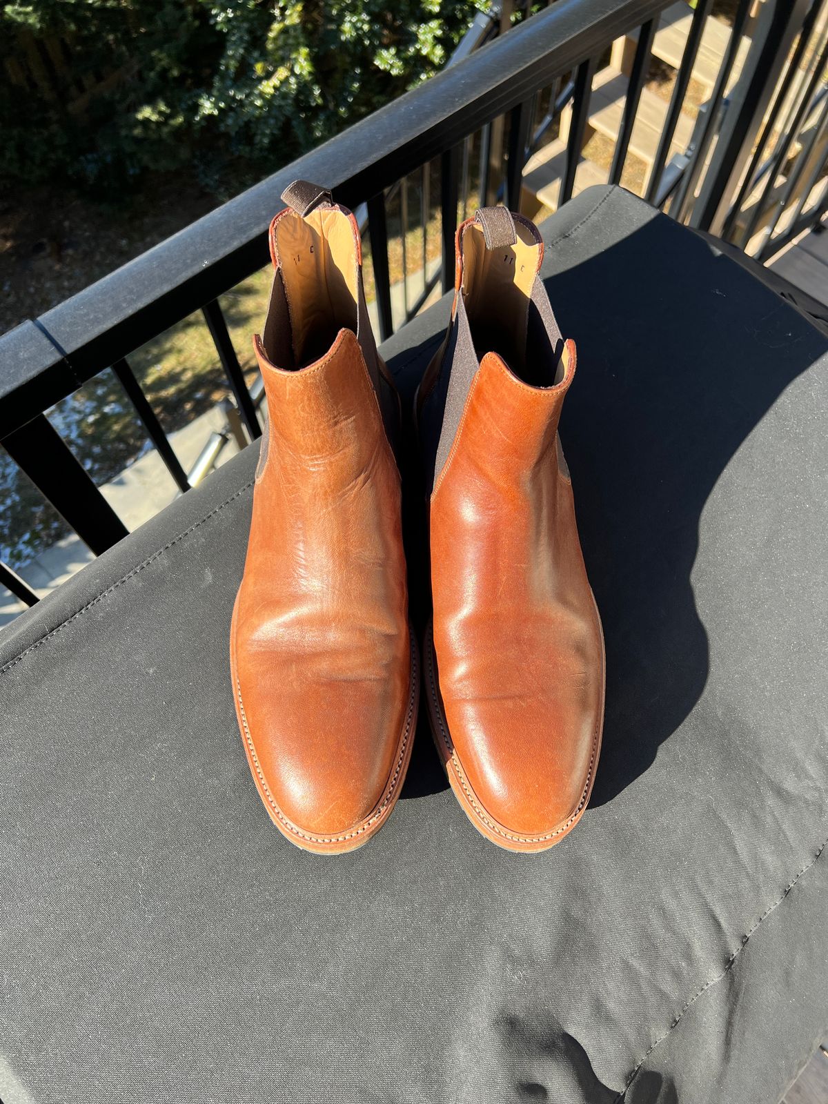 Photo by Benjamnb on January 5, 2025 of the Rider Boot Co. Fritz in Maryam Toscanello Horsebutt.
