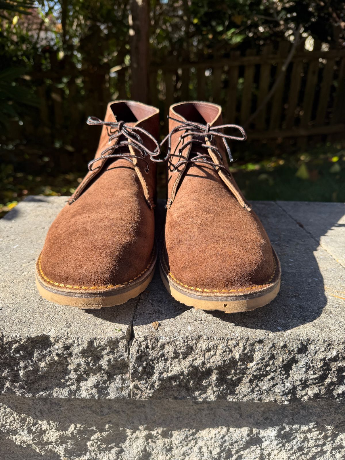Photo by Benjamnb on November 4, 2025 of the Red Wing Weekender Chukka in Chocolate Muleskinner.