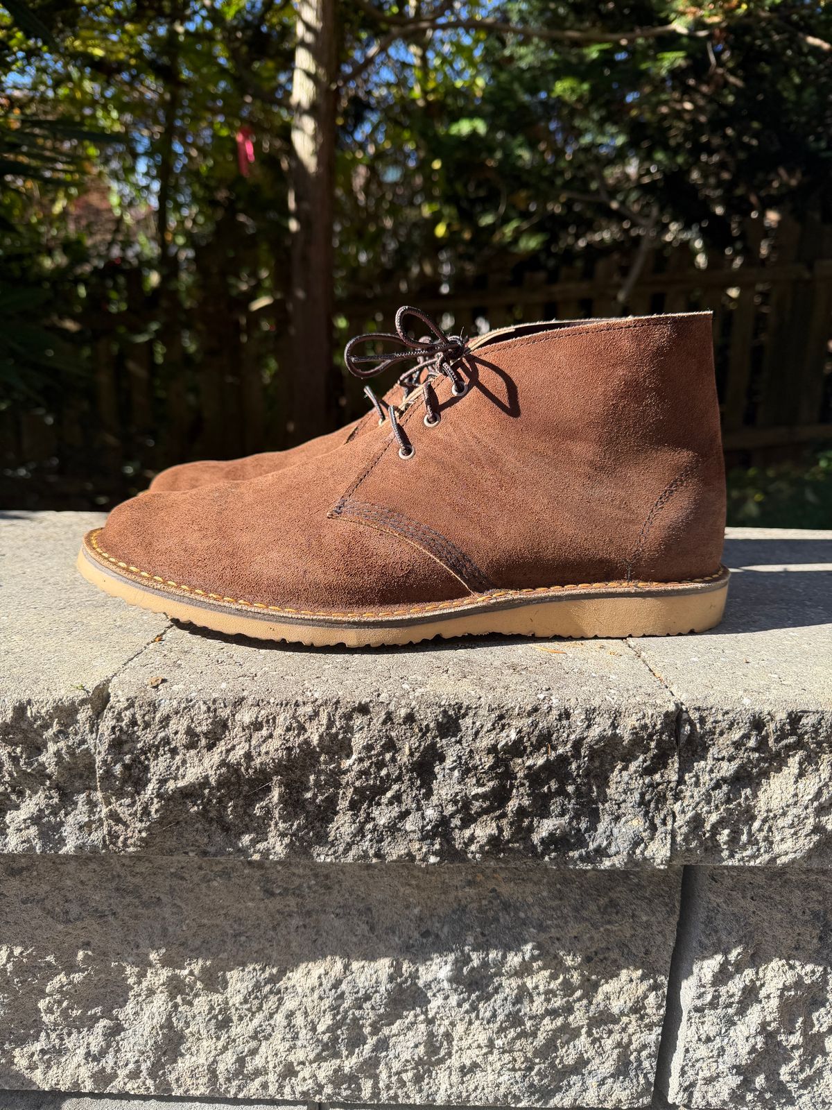 Photo by Benjamnb on November 4, 2025 of the Red Wing Weekender Chukka in Chocolate Muleskinner.