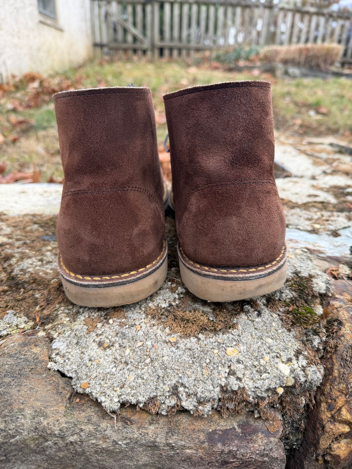 Photo by Benjamnb on December 4, 2025 of the Red Wing Weekender Chukka in Chocolate Muleskinner.