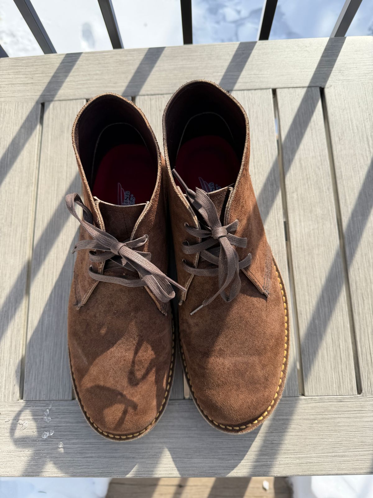 Photo by Benjamnb on February 1, 2026 of the Red Wing Weekender Chukka in Chocolate Muleskinner.