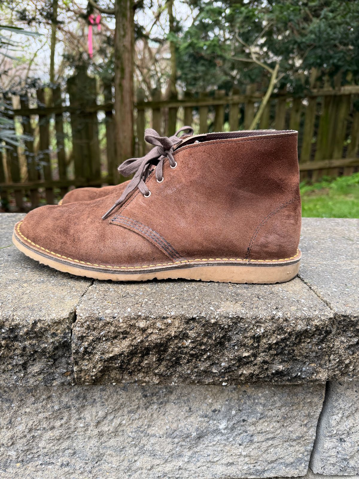 Photo by Benjamnb on April 3, 2026 of the Red Wing Weekender Chukka in Chocolate Muleskinner.