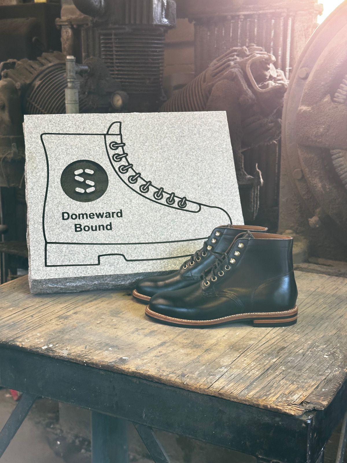 Photo by lydialove on October 4, 2023 of the Grant Stone Nora Boot in Horween Black Chromexcel.