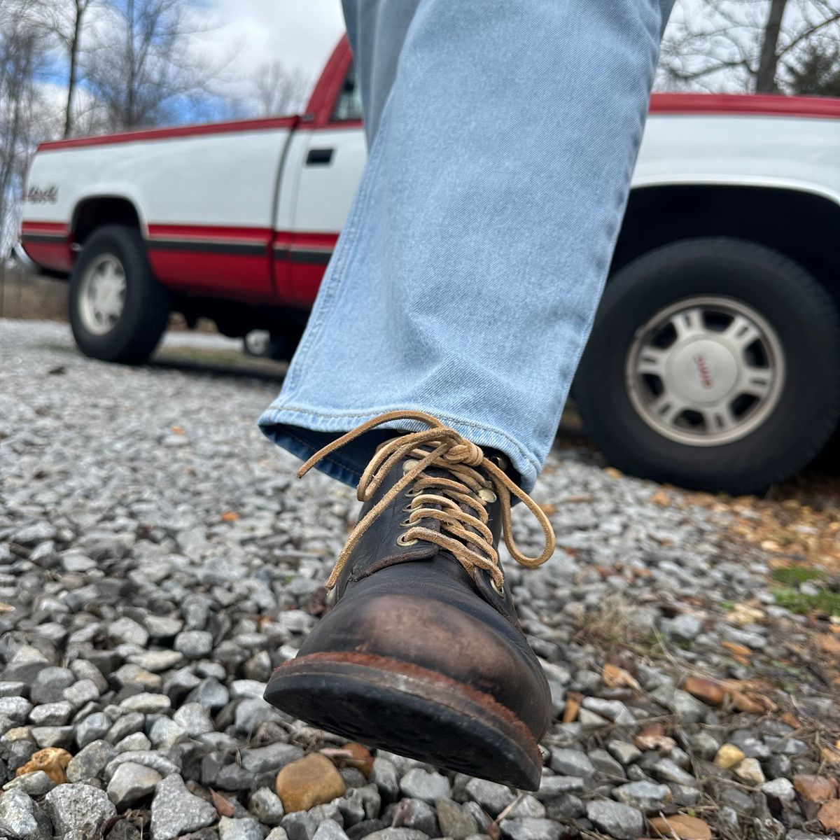 Photo by lydialove on March 2, 2024 of the Grant Stone Nora Boot in Horween Black Chromexcel.