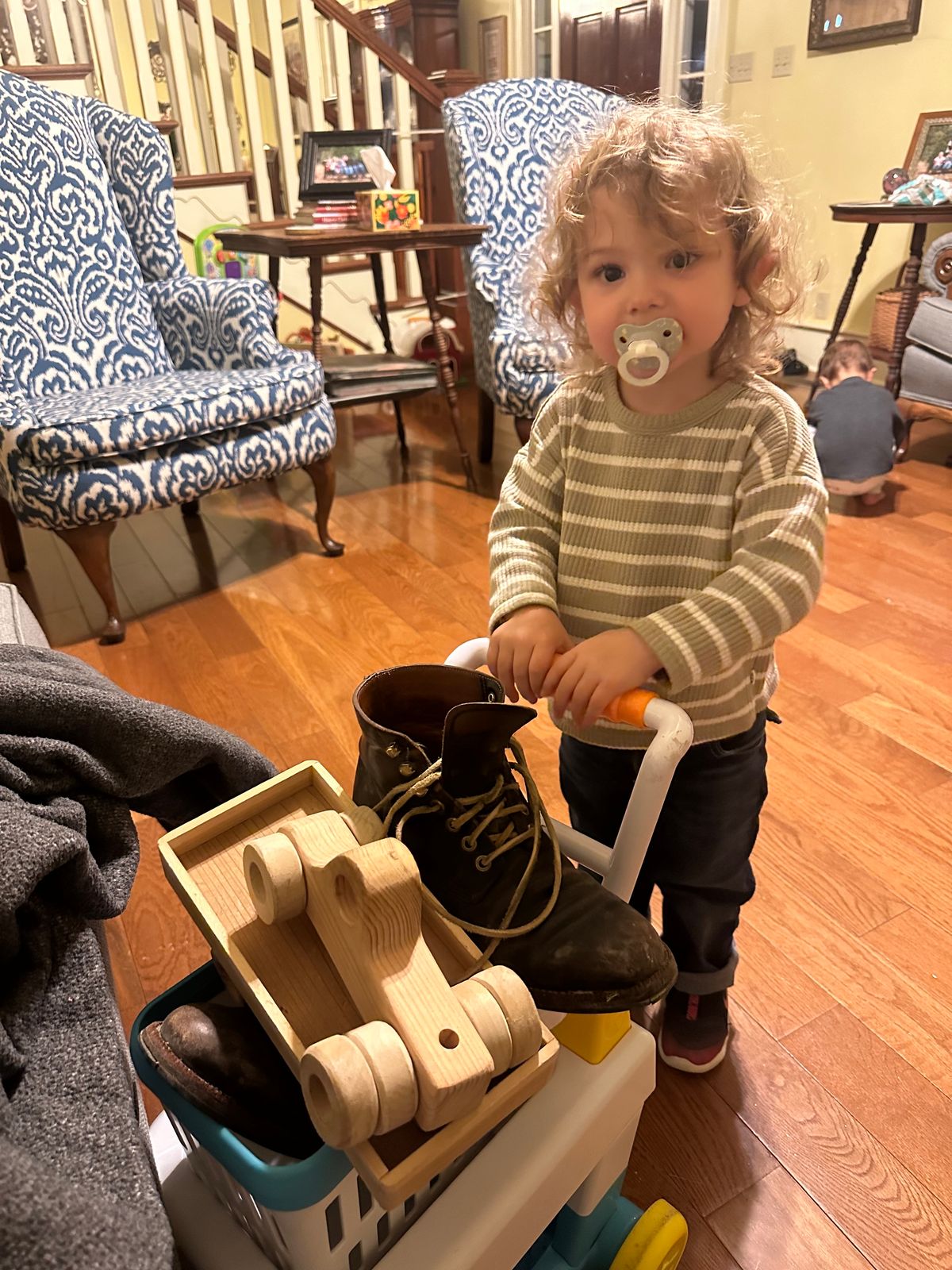 Photo by lydialove on March 22, 2024 of the Grant Stone Nora Boot in Horween Black Chromexcel.