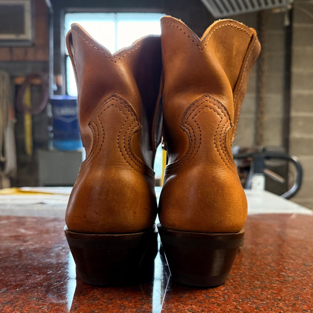 Photo by lydialove on November 1, 2025 of the Nicks Palouse in Horween Orange Predator.