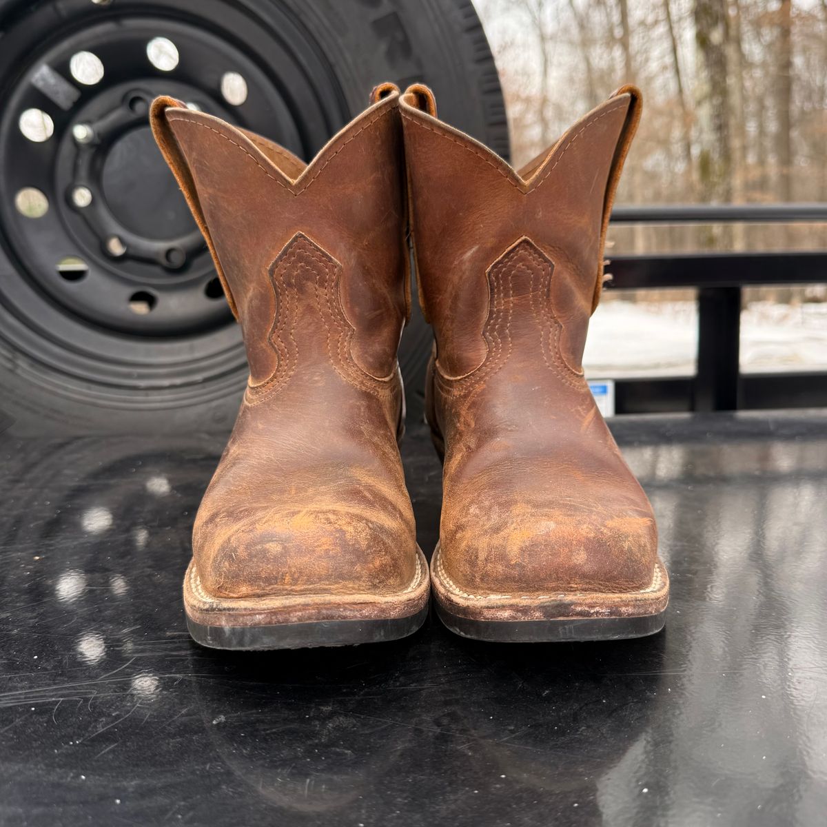 Photo by lydialove on February 5, 2026 of the Nicks Palouse in Horween Orange Predator.