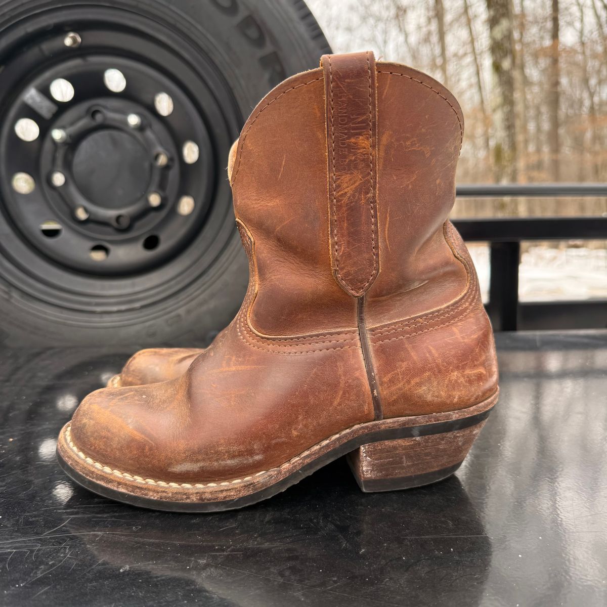 Photo by lydialove on February 5, 2026 of the Nicks Palouse in Horween Orange Predator.