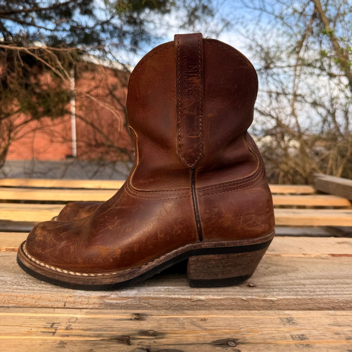 Photo by lydialove on March 5, 2026 of the Nicks Palouse in Horween Orange Predator.