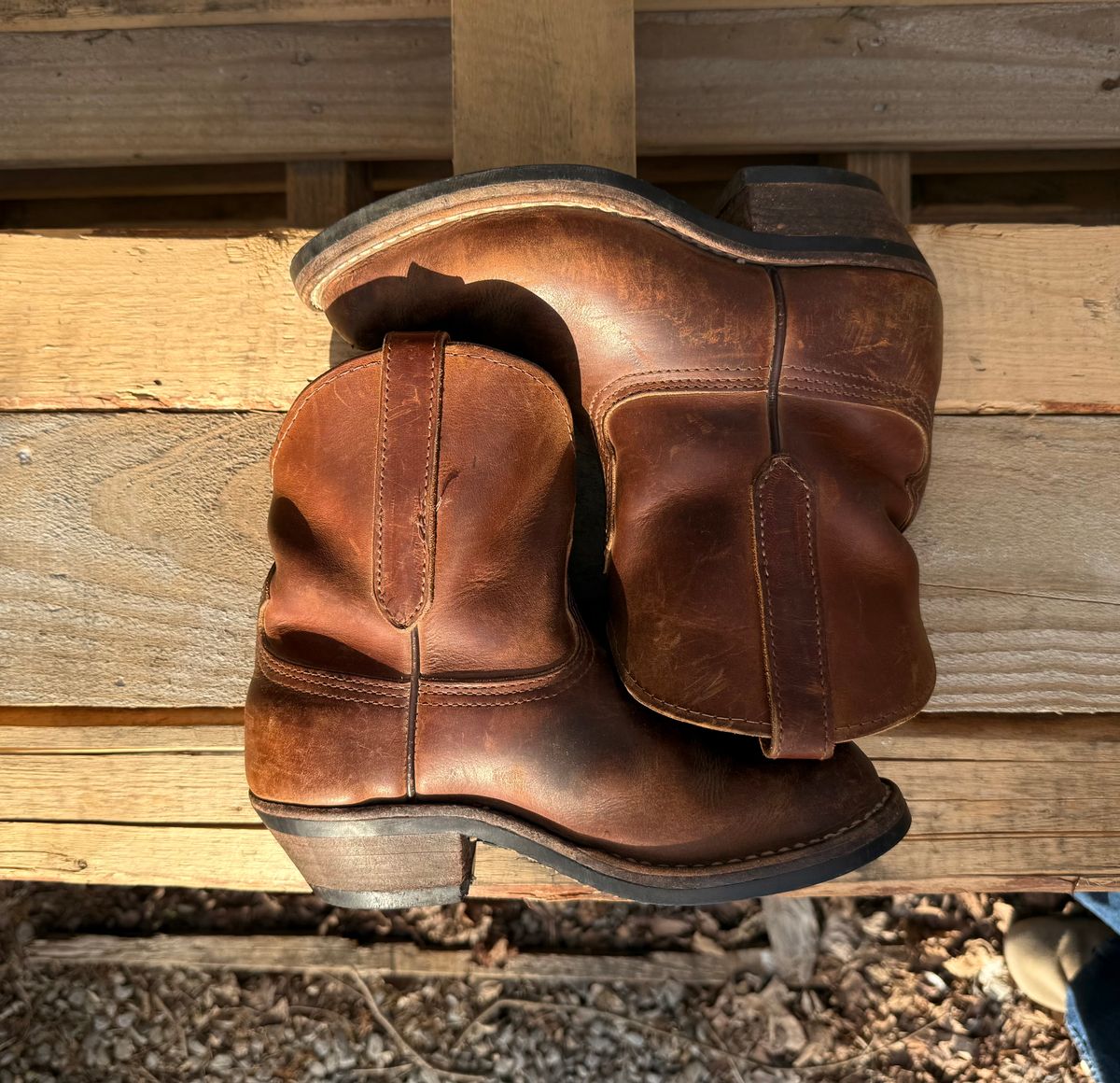 Photo by lydialove on March 5, 2026 of the Nicks Palouse in Horween Orange Predator.