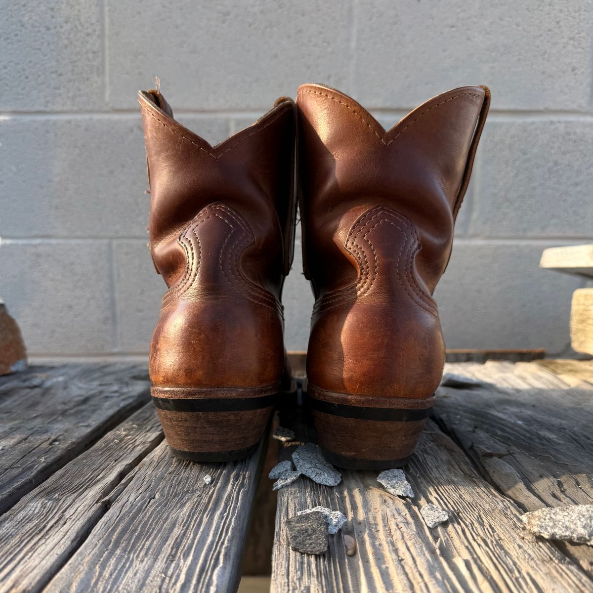 Photo by lydialove on April 3, 2026 of the Nicks Palouse in Horween Orange Predator.