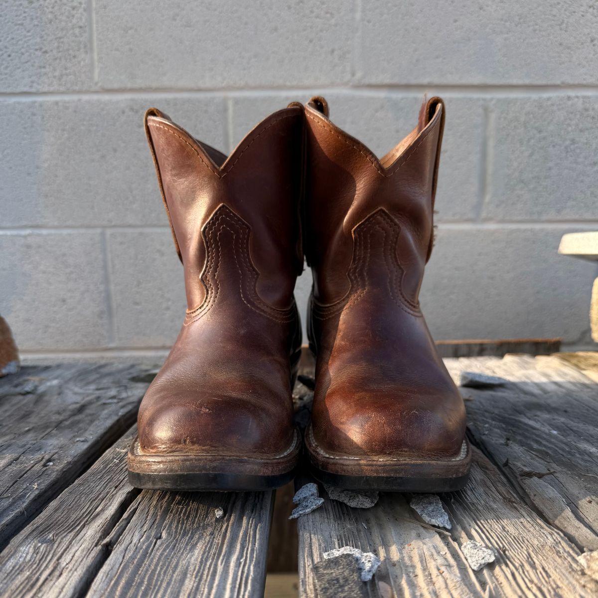Photo by lydialove on April 3, 2026 of the Nicks Palouse in Horween Orange Predator.