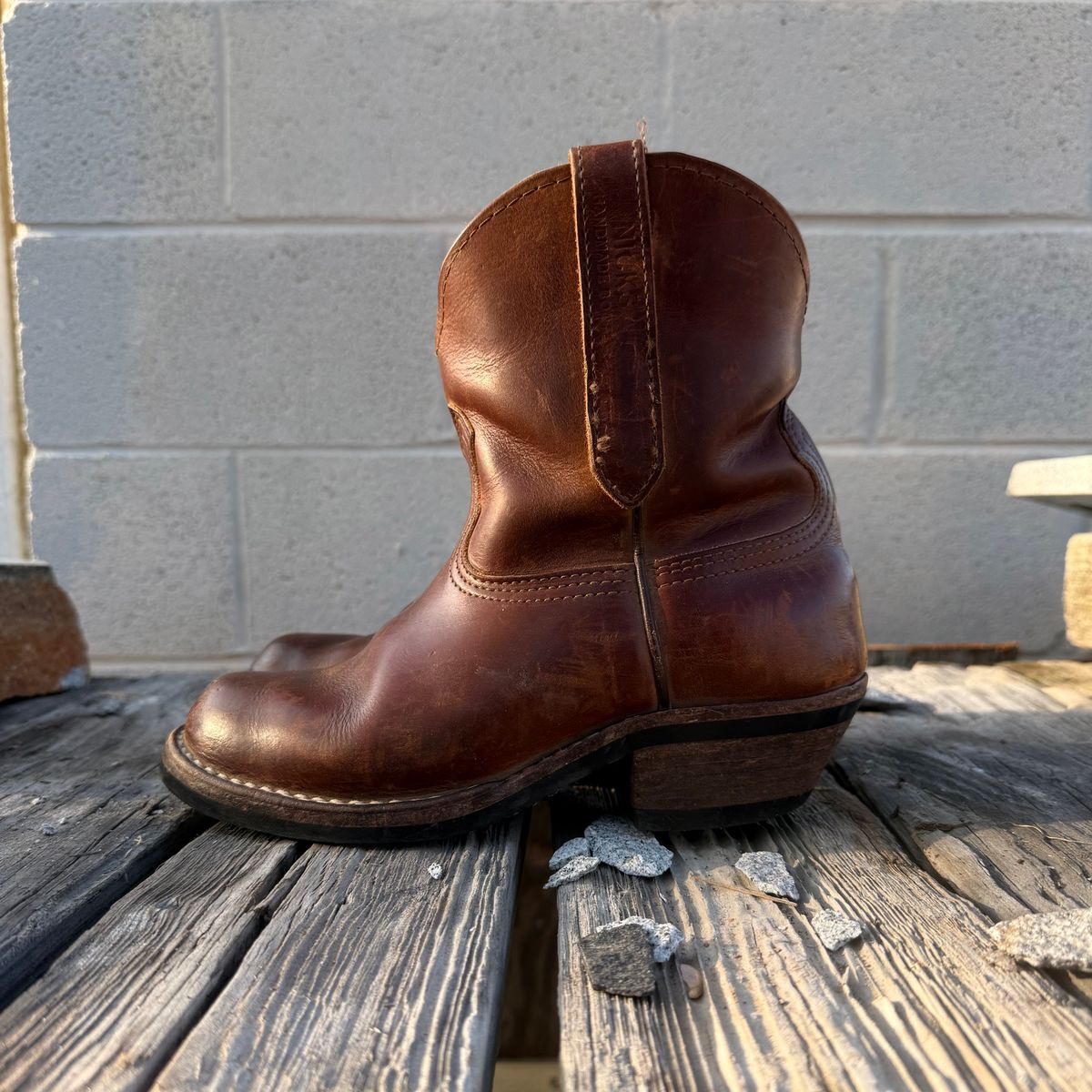 Photo by lydialove on April 3, 2026 of the Nicks Palouse in Horween Orange Predator.